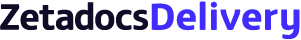 Zetadocs Delivery logo, document management for Business Central