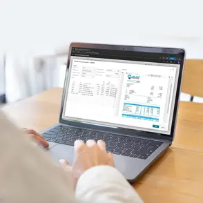 Person using Zetadocs Capture AP Automation for Dynamics 365 Business Central