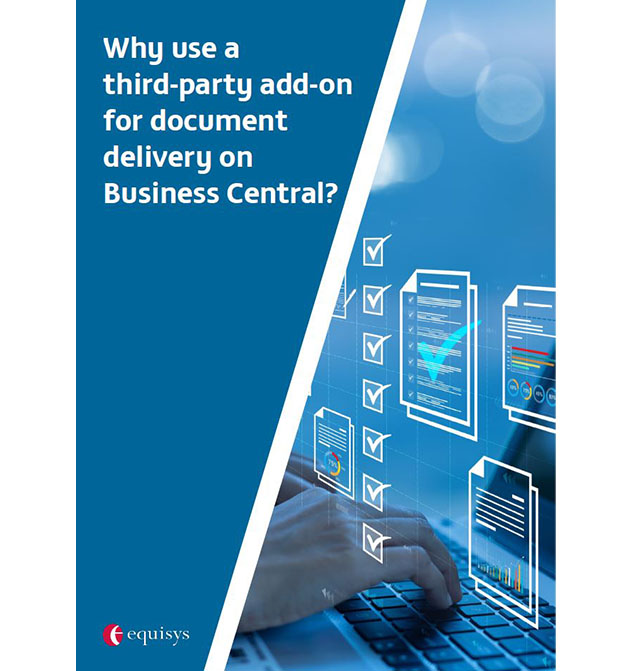 Zetadocs why use a third-party add-on for document delivery on Business Central whitepaper cover image