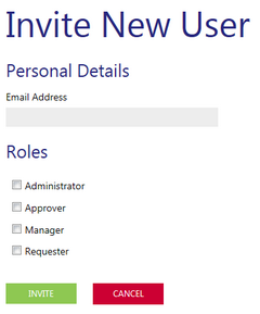 Invite new user