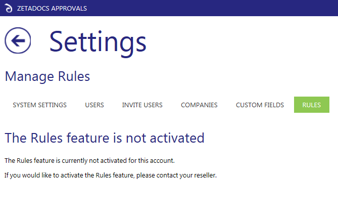 Rulesnotactive