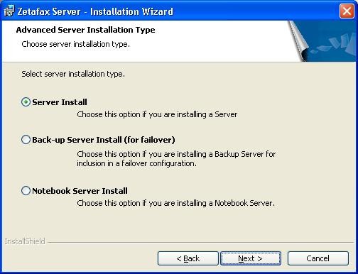 installTypeServer